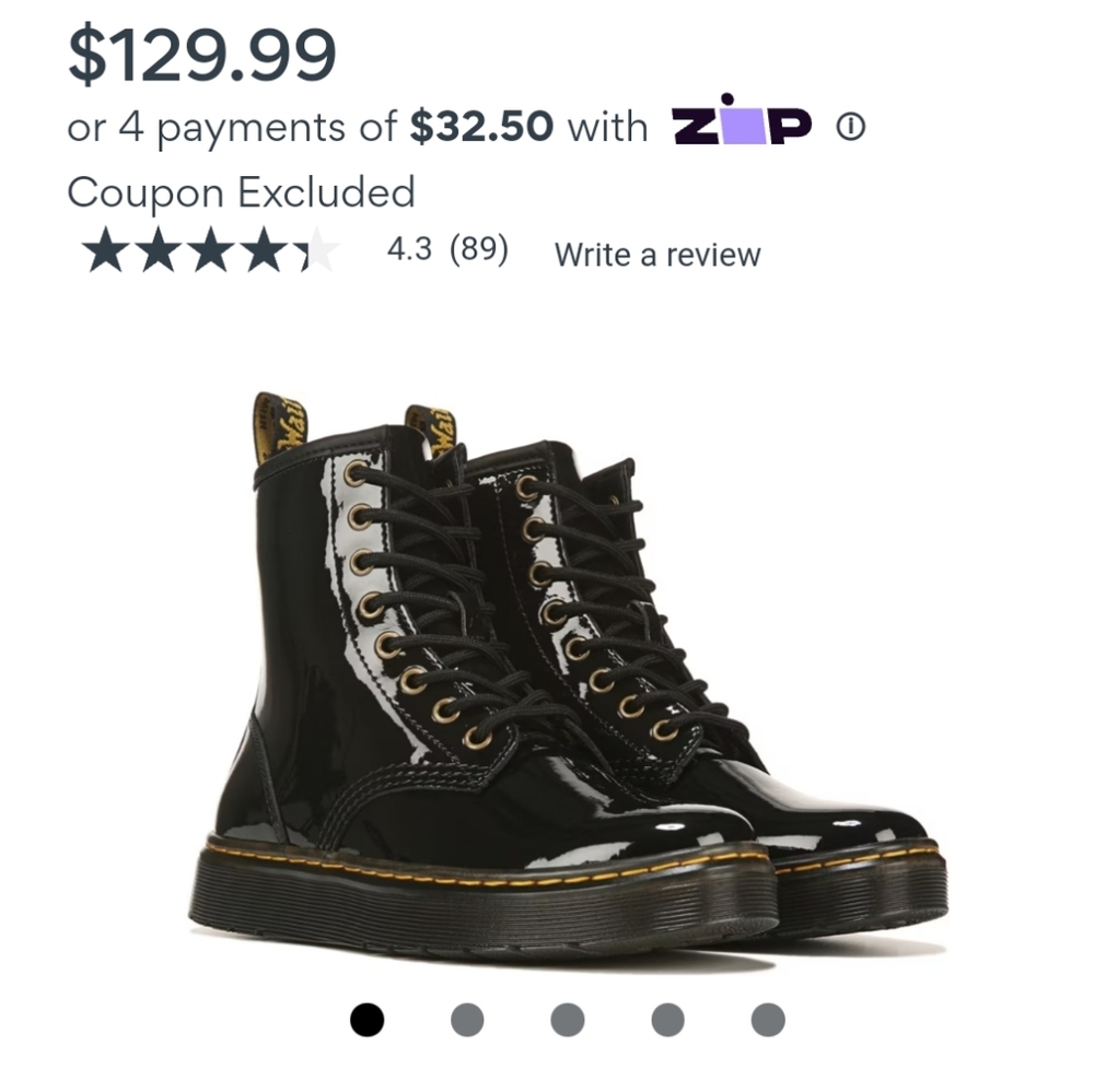 BRAND NEW patent leather Doc Marten's.